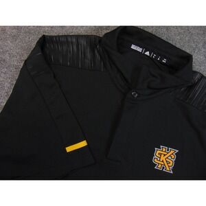 Kennesaw State Owls Shirt Mens XL Black Polo Golf Athletic Adidas